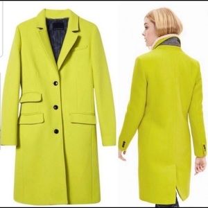 Banana Republic Neon Yellow Overcoat